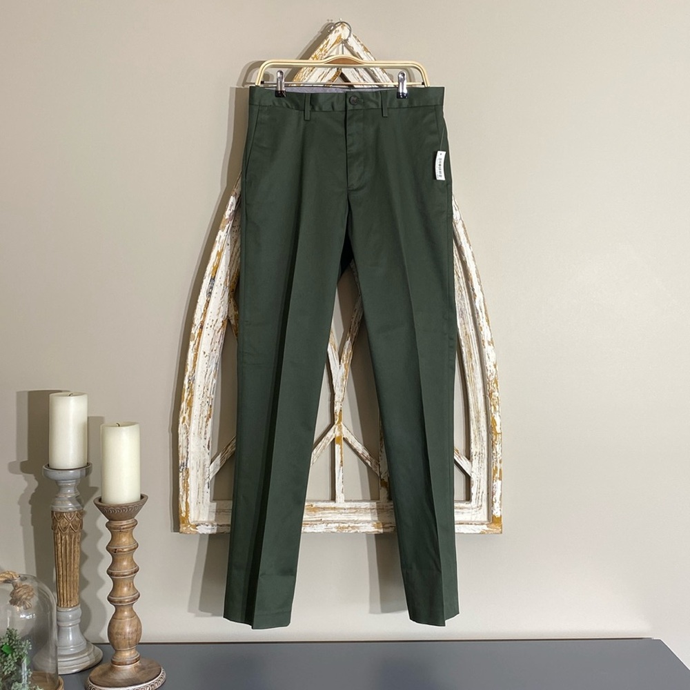 Buttoned Down straight leg pants